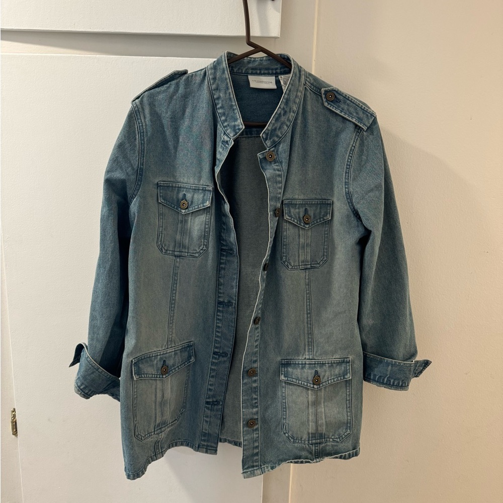 Vintage Liz Claiborne Lizwear denim button down jacket, XL